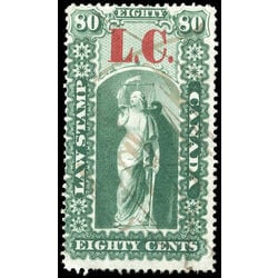 canada revenue stamp ql8 law stamps 80 1864