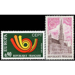 france stamp 1366 7 europa 1973