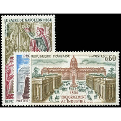 france stamp 1383 5 history of france 1973