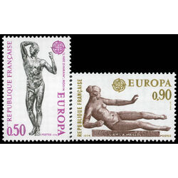 france stamp 1399 1400 europa 1974