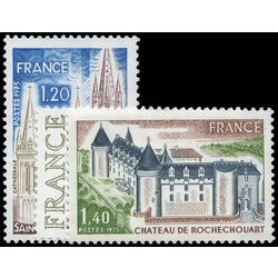 france stamp 1417 9 tourist places 1975