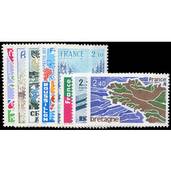 france stamp 1507 14 regions of france 1977
