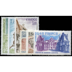 france stamp 1638 43 tourist places 1979