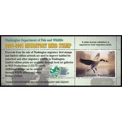 us stamp rw hunting permit rw wa20a washington canada goose 10 2004