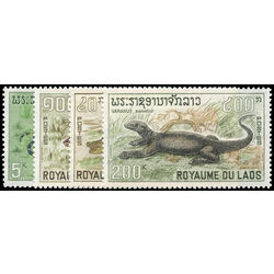 laos stamp 156 9 reptiles 1967