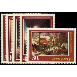 russia stamp 5560 4 paintings 1987