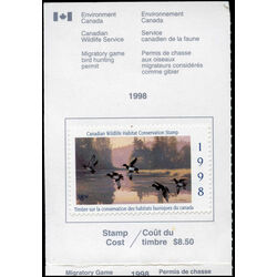 canadian wildlife habitat conservation stamp fwh14a ringnecked ducks 8 50 1998
