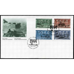canada stamp 1540a second world war 1944 1994 FDC