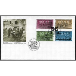 canada stamp 1544a second world war 1945 1995 FDC