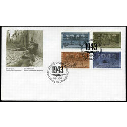 canada stamp 1506a second world war 1943 1993 FDC