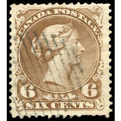canada stamp 27 queen victoria 6 1868 u vf 013