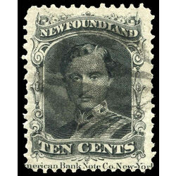 newfoundland stamp 27 prince albert 10 1870 u vf 008