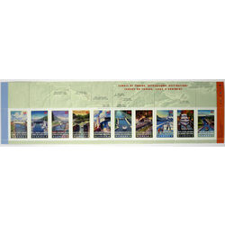 canada stamp bk booklets bk208 booklet canals 1998