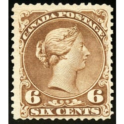 canada stamp 27a queen victoria 6 1868