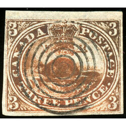 canada stamp 1 beaver 3d 1851 u vf 016