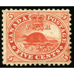 canada stamp 15 beaver 5 1859 m fog 016