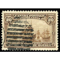 canada stamp 103 cartier s arrival 20 1908 u vf 015