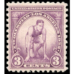 us stamp postage issues 718 runner at starting mark 3 1932