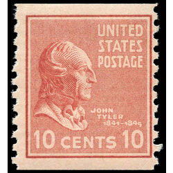 us stamp postage issues 847 j tyler 10 1939