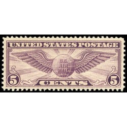 us stamp c air mail c12 winged globe 5 1930
