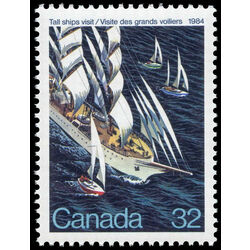 canada stamp 1012 tall ships regatta 32 1984