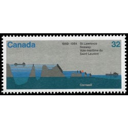 canada stamp 1015 seaway locks 32 1984