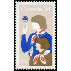 canada stamp 1062 girl guide and brownie 34 1985
