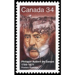 canada stamp 1090 philippe aubert de gaspe 34 1986