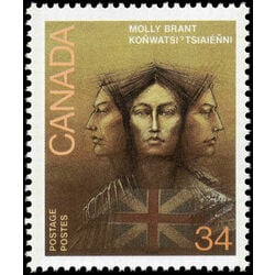 canada stamp 1091 molly brant 34 1986