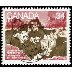 canada stamp 1094 soldiers handling mail 34 1986