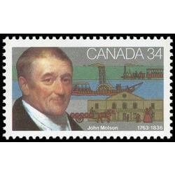 canada stamp 1117 john molson and his main achievements 34 1986
