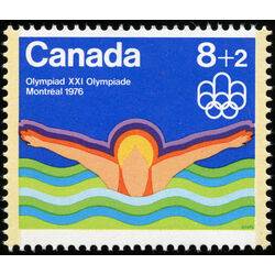 canada stamp b semi postal b4ii swimming 1975