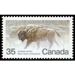 canada stamp 884 wood bison 35 1981