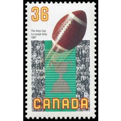 canada stamp 1154 football and grey cup 36 1987