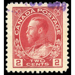 canada stamp 106c king george v 2 1914 u vf 001