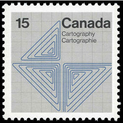 canada stamp 585p cartography contour lines 15 1972