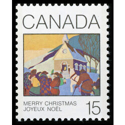 canada stamp 870ii christmas morning 15 1980