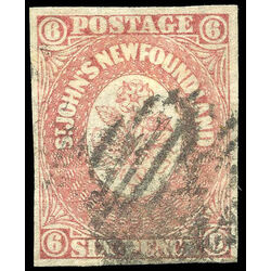 newfoundland stamp 20 1861 third pence issue 6d 1861 u vf 003