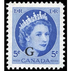 canada stamp o official o44 queen elizabeth ii wilding portrait 5 1955