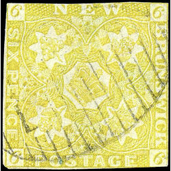 new brunswick stamp 2d pence issue 6d 1851 u vg f 001