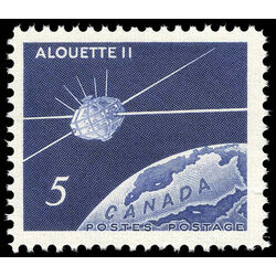 canada stamp 445 satellite over canada 5 1966