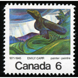 canada stamp 532ii big raven by emily carr 6 1971