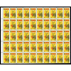canada stamp 483 lacrosse players 5 1968 m pane bl
