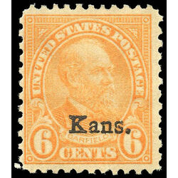 us stamp postage issues 664 garfield kansas 6 1929