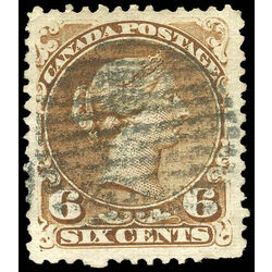 canada stamp 27a queen victoria 6 1868 u vf 007