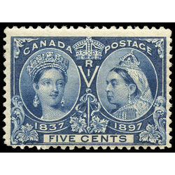 canada stamp 54 queen victoria diamond jubilee 5 1897 M FNH 008