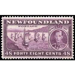 newfoundland stamp 243c fishing fleet 48 1937