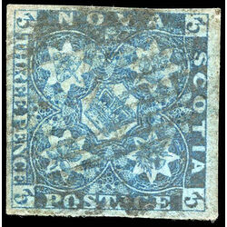 nova scotia stamp 3 pence issue 3d 1851 U VF 008