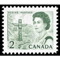 canada stamp 455piii queen elizabeth ii pacific totem 2 1972