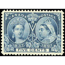 canada stamp 54i queen victoria diamond jubilee 5 1897
